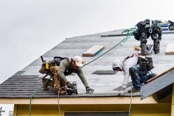 Professional Roofing technician working in Nonantum, MA